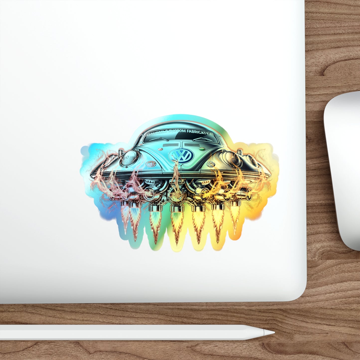 ROUSSE'L Holographic SAUCER Die-cut Stickers