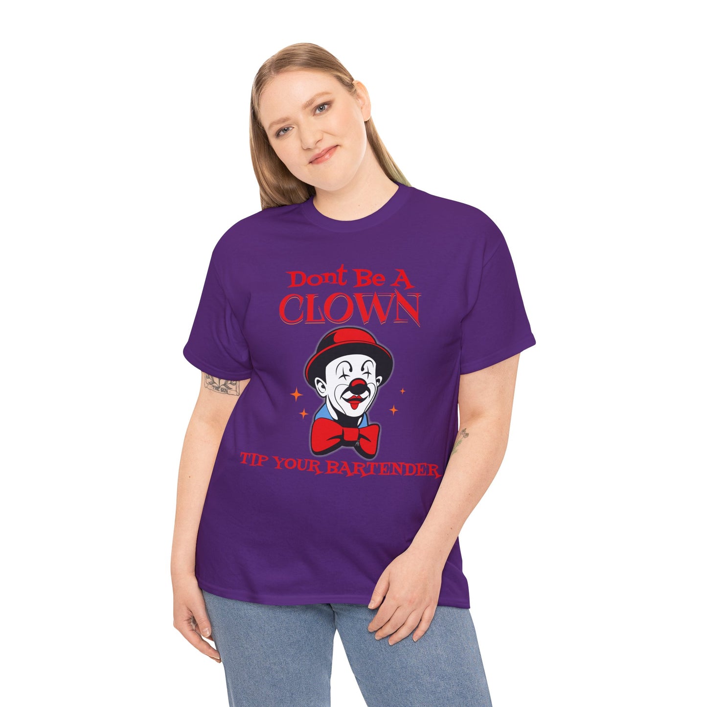 BARTENDER ON FRONT Unisex Heavy Cotton Tee