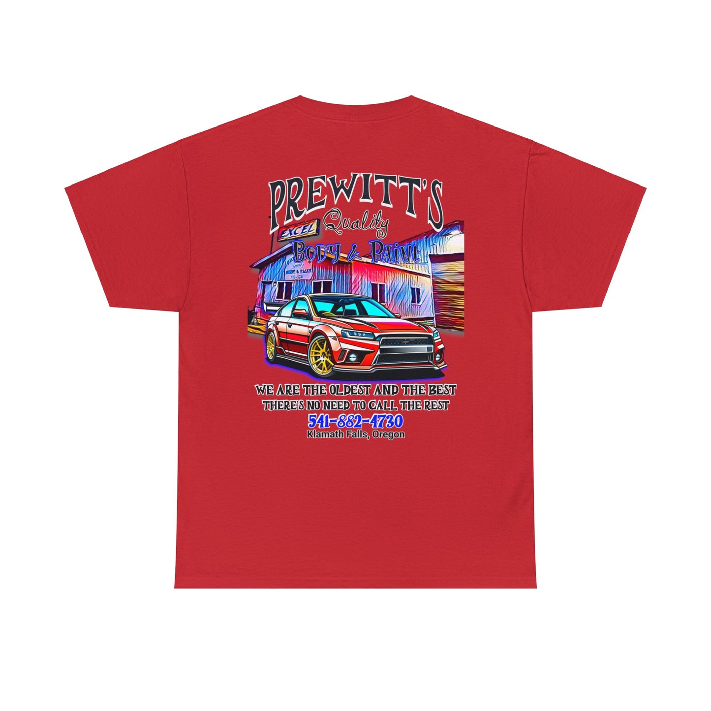 PREWITTS ON BACK Unisex Heavy Cotton Tee