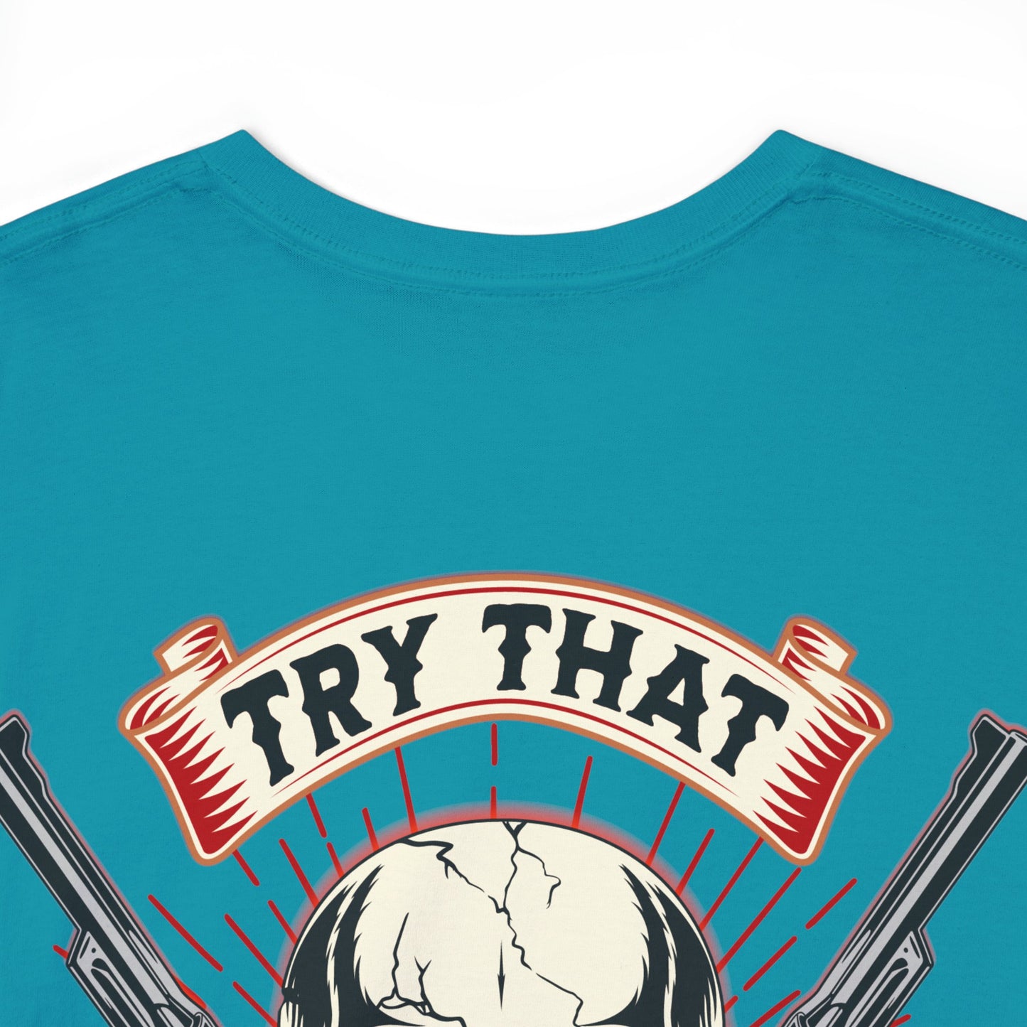 SMALL TOWN AN BACK Unisex Heavy Cotton Tee