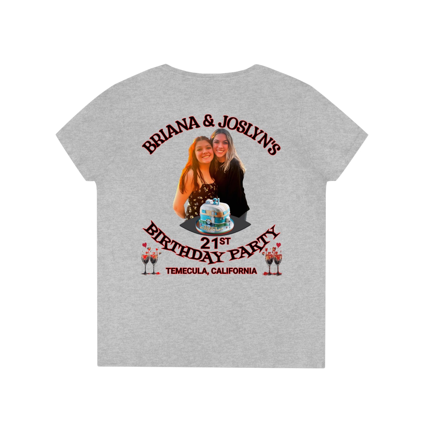 TWINS Ladies' V-Neck T-Shirt