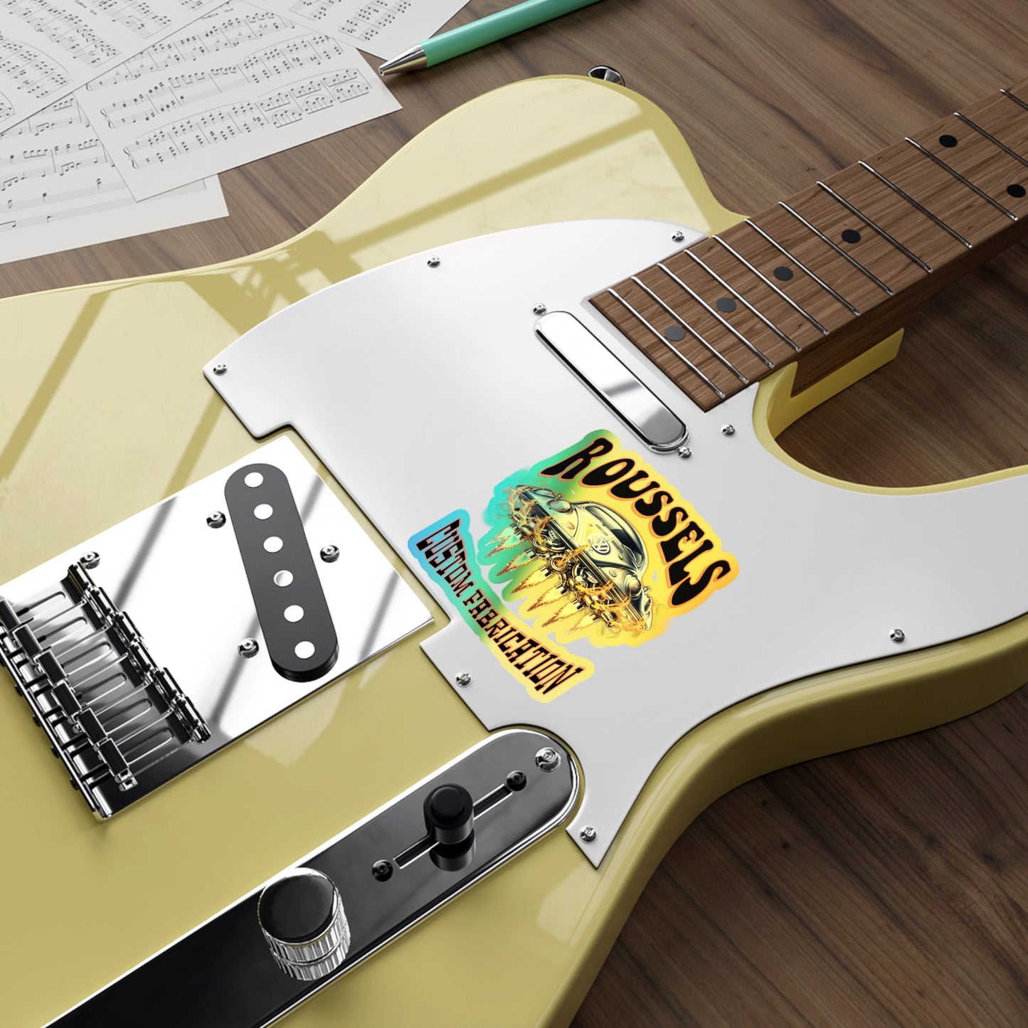 ROUSSEL'S Holographic Die-cut Stickers