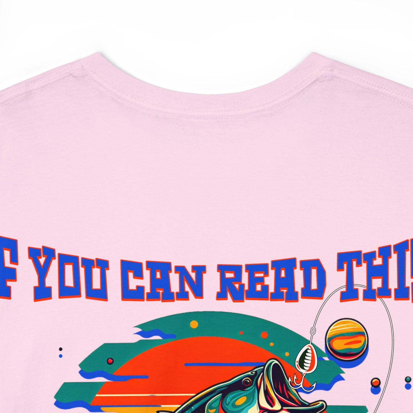 FISHING ON BACK Unisex Heavy Cotton Tee
