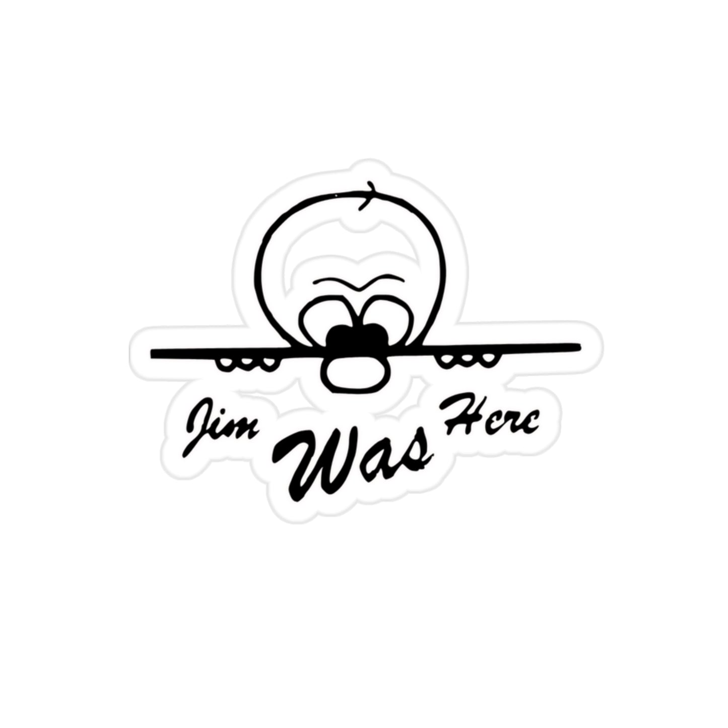 JIMBO 00000000Transparent Outdoor Stickers, Die-Cut, 1pcs