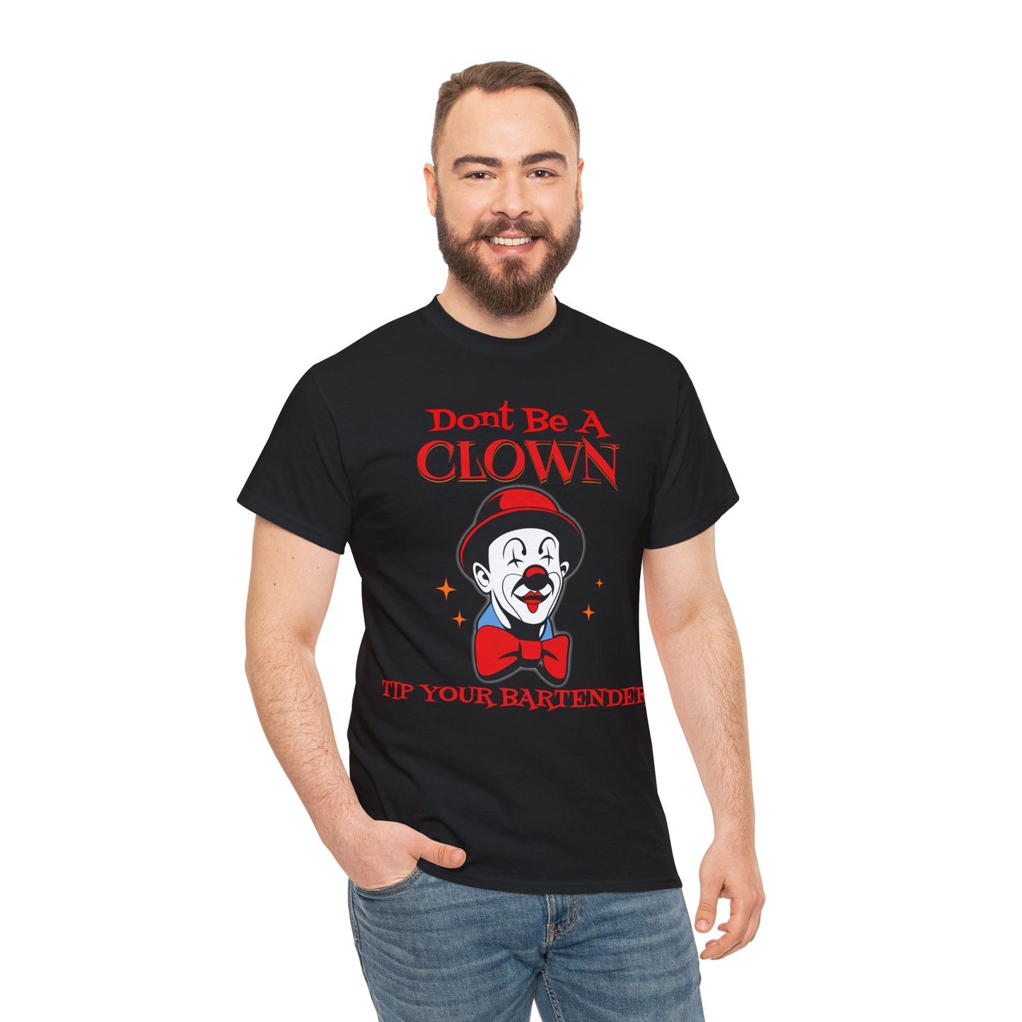BARTENDER ON FRONT  Unisex Heavy Cotton Tee