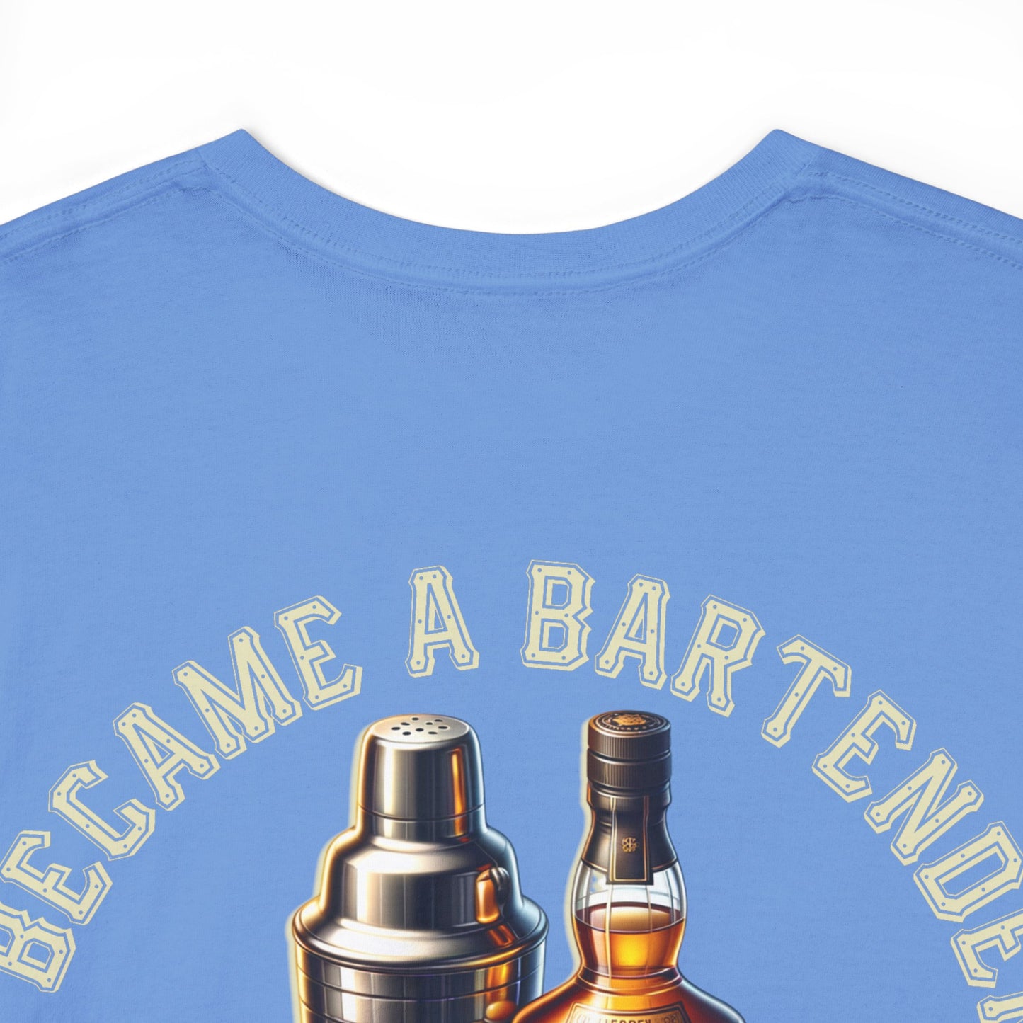 BARTENDER FAME AND MONEYON BACK  Unisex Heavy Cotton Tee