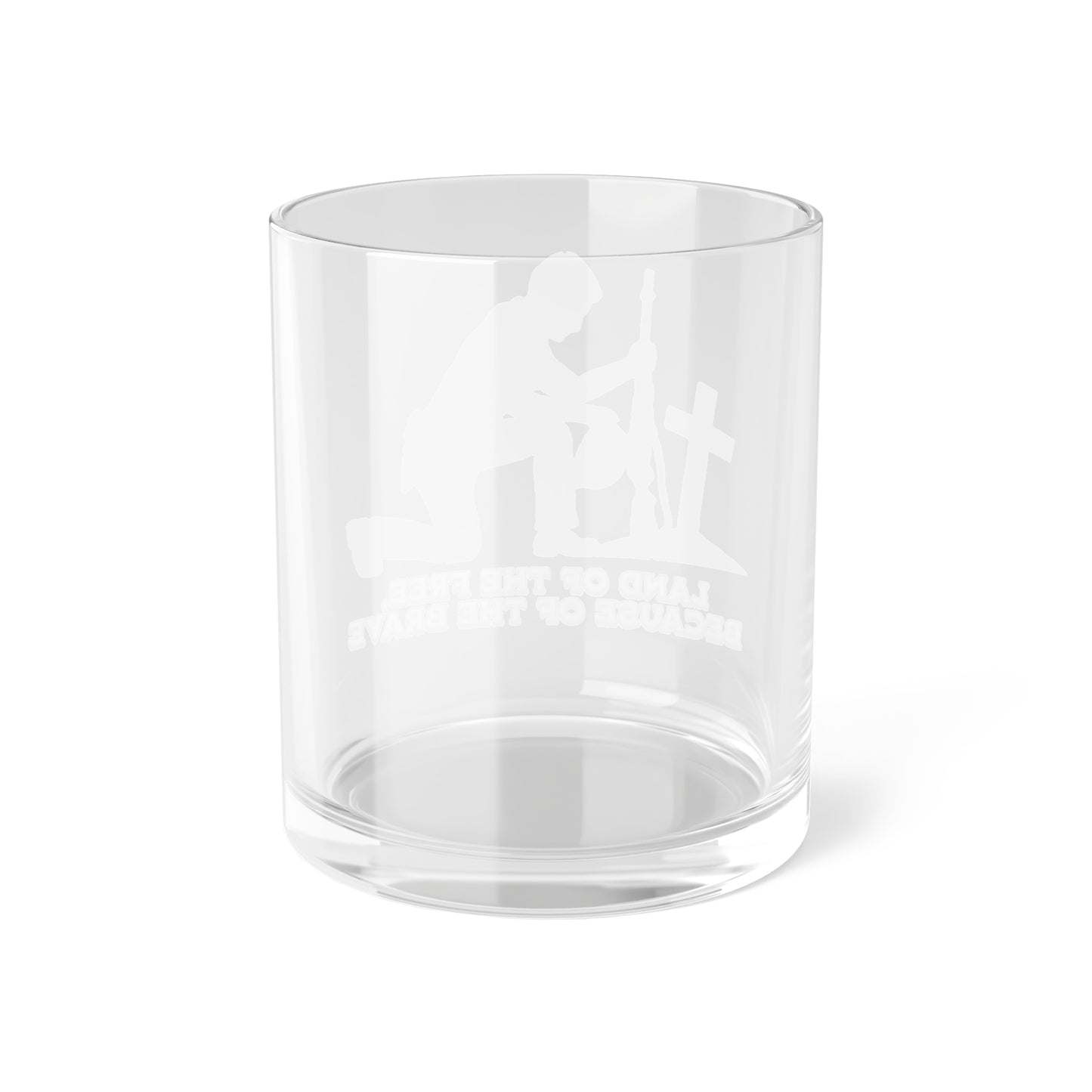 LAND OF THE FREE Bar Glass