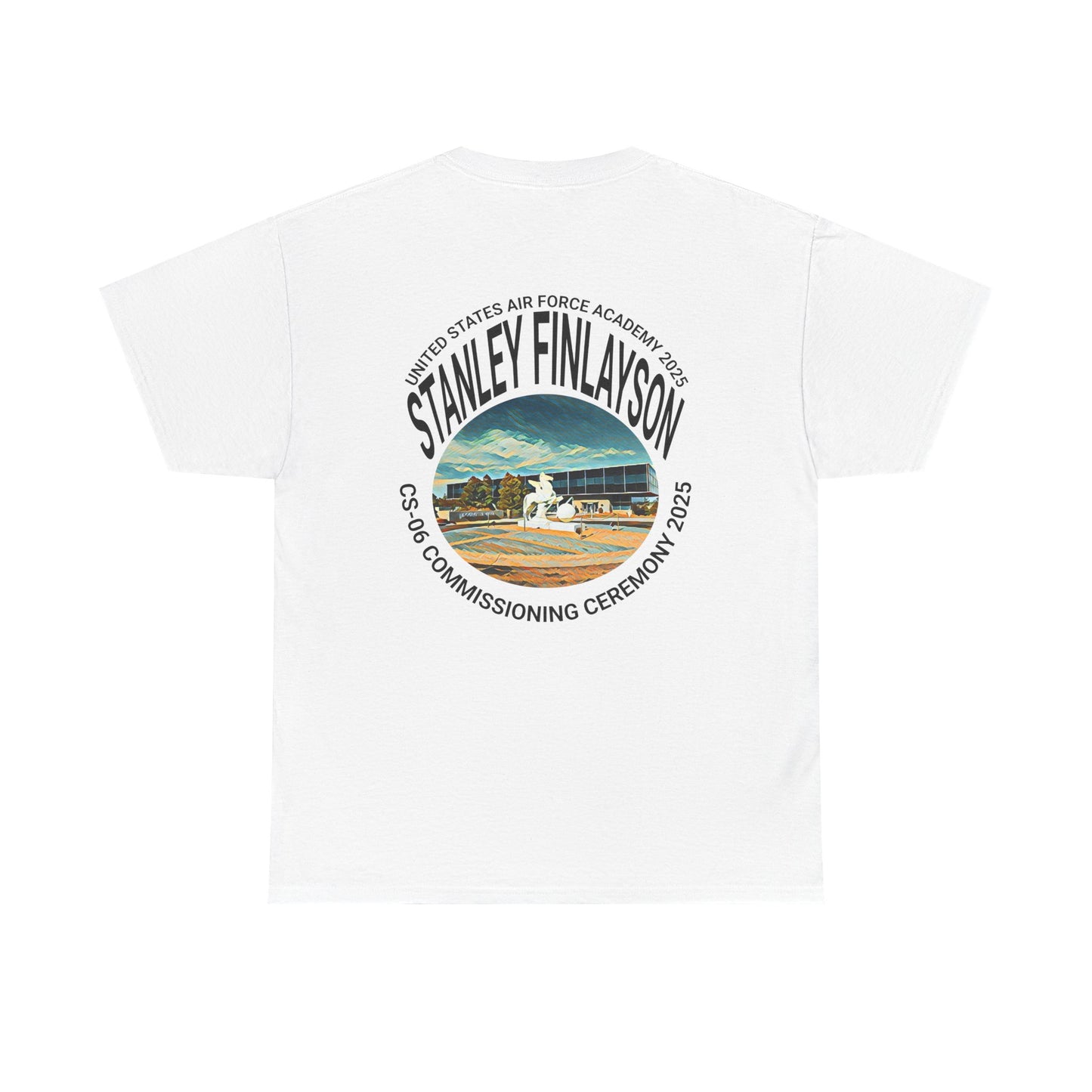 AIR FORCE Commemorative Military T-Shirt for Air Force Graduation - Personalized Heavy Cotton Tee