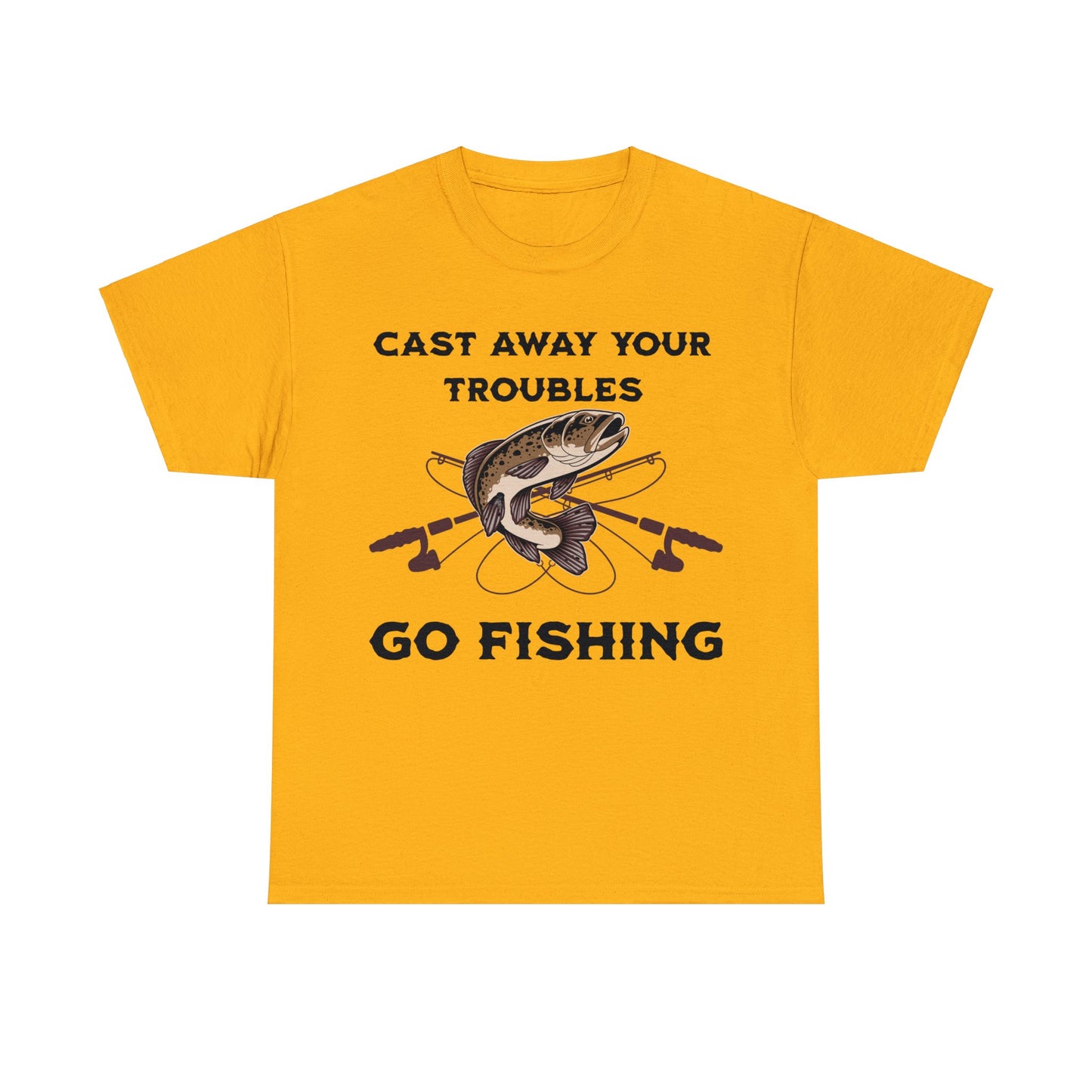 FISHING 3 Unisex Heavy Cotton Tee