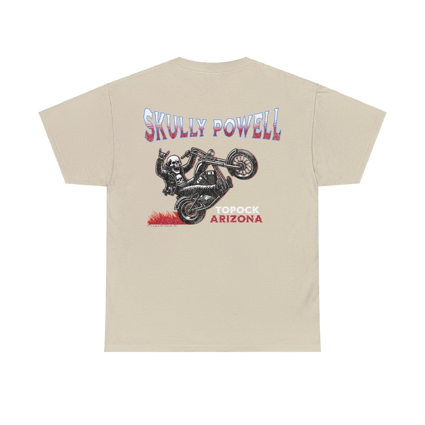 SKULLY ON BACK Unisex Heavy Cotton Tee