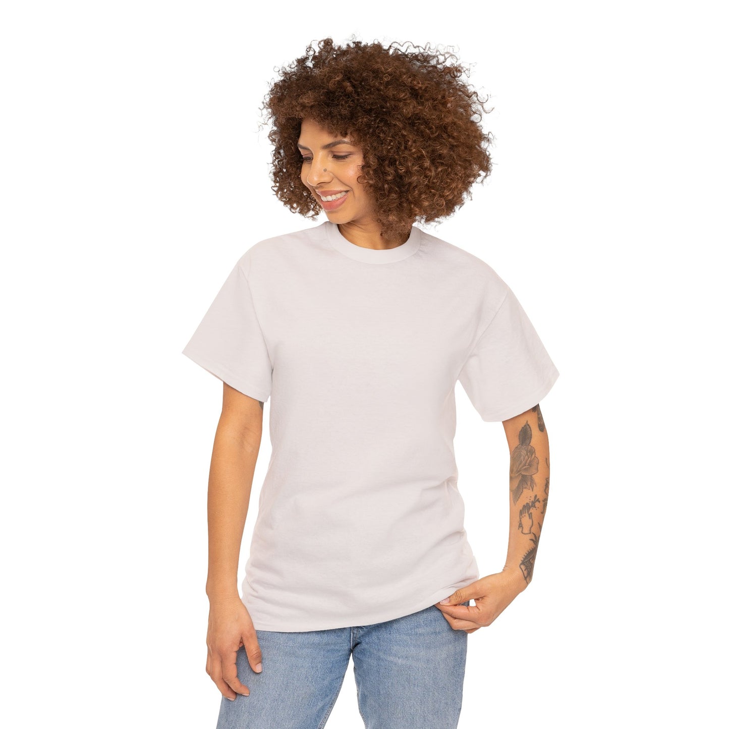 FISHING ON BACK Unisex Heavy Cotton Tee