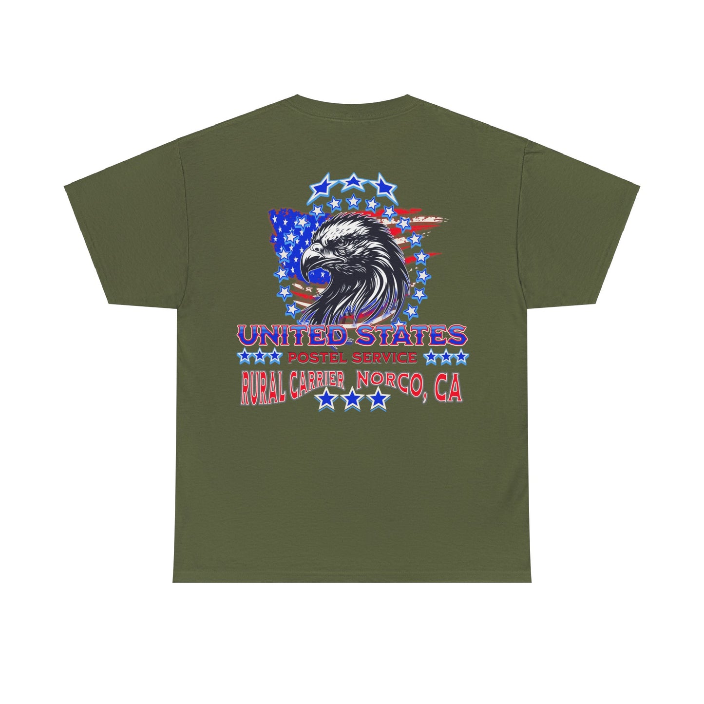 POSTAL CARRIER ON BACK Unisex Heavy Cotton Tee