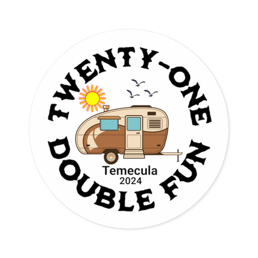 TWINS Round Stickers, Indoor\Outdoor