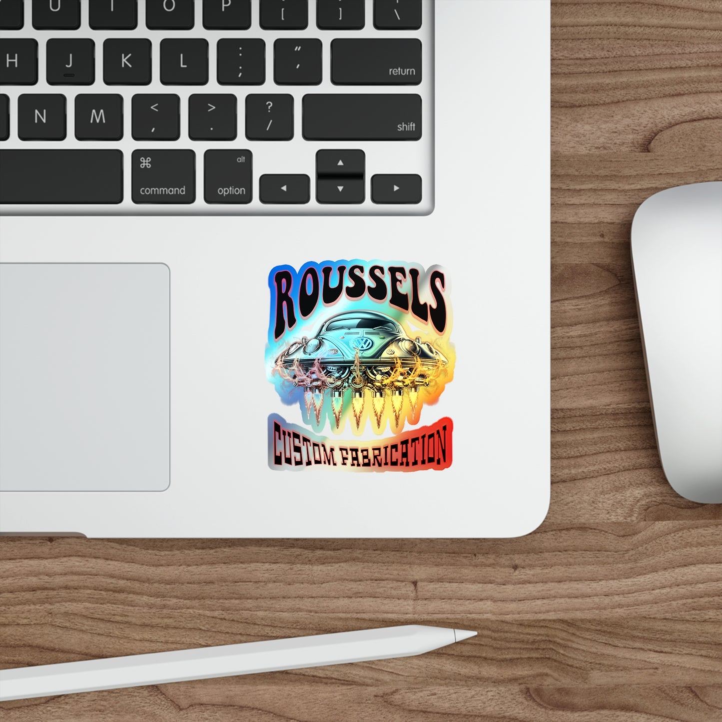 ROUSSEL'S Holographic Die-cut Stickers