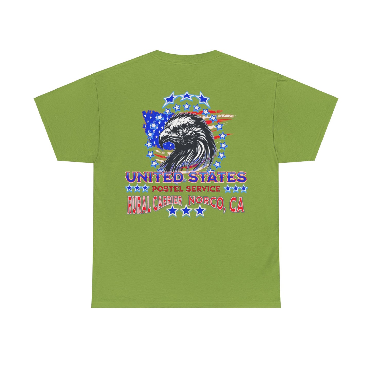 POSTAL CARRIER ON BACK Unisex Heavy Cotton Tee