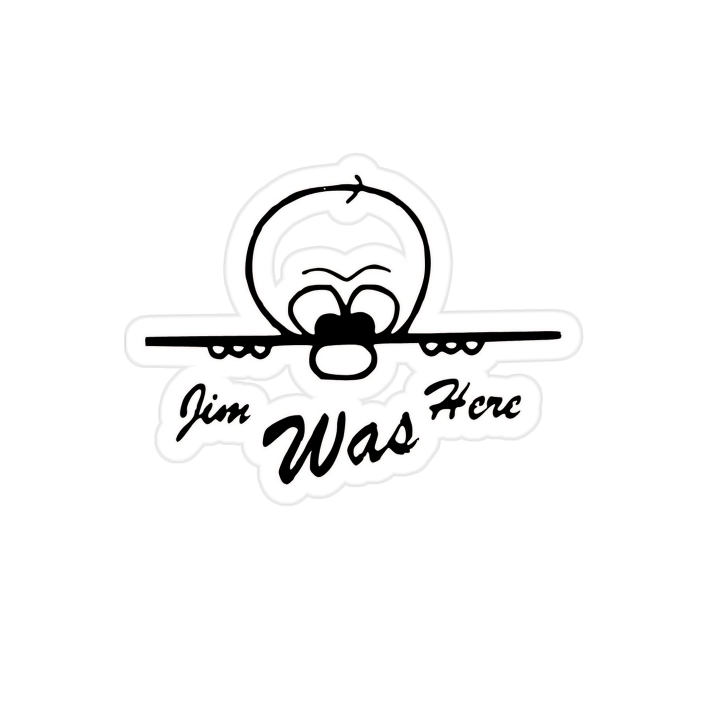 JIMBO 00000000Transparent Outdoor Stickers, Die-Cut, 1pcs