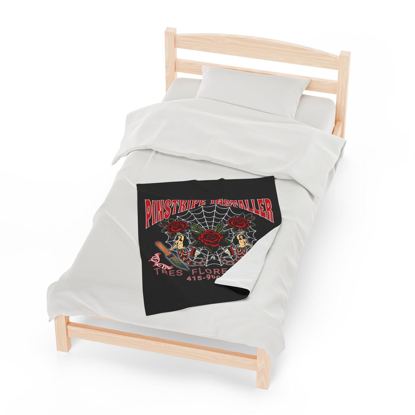 PINSTRIPER Velveteen Plush Blanket