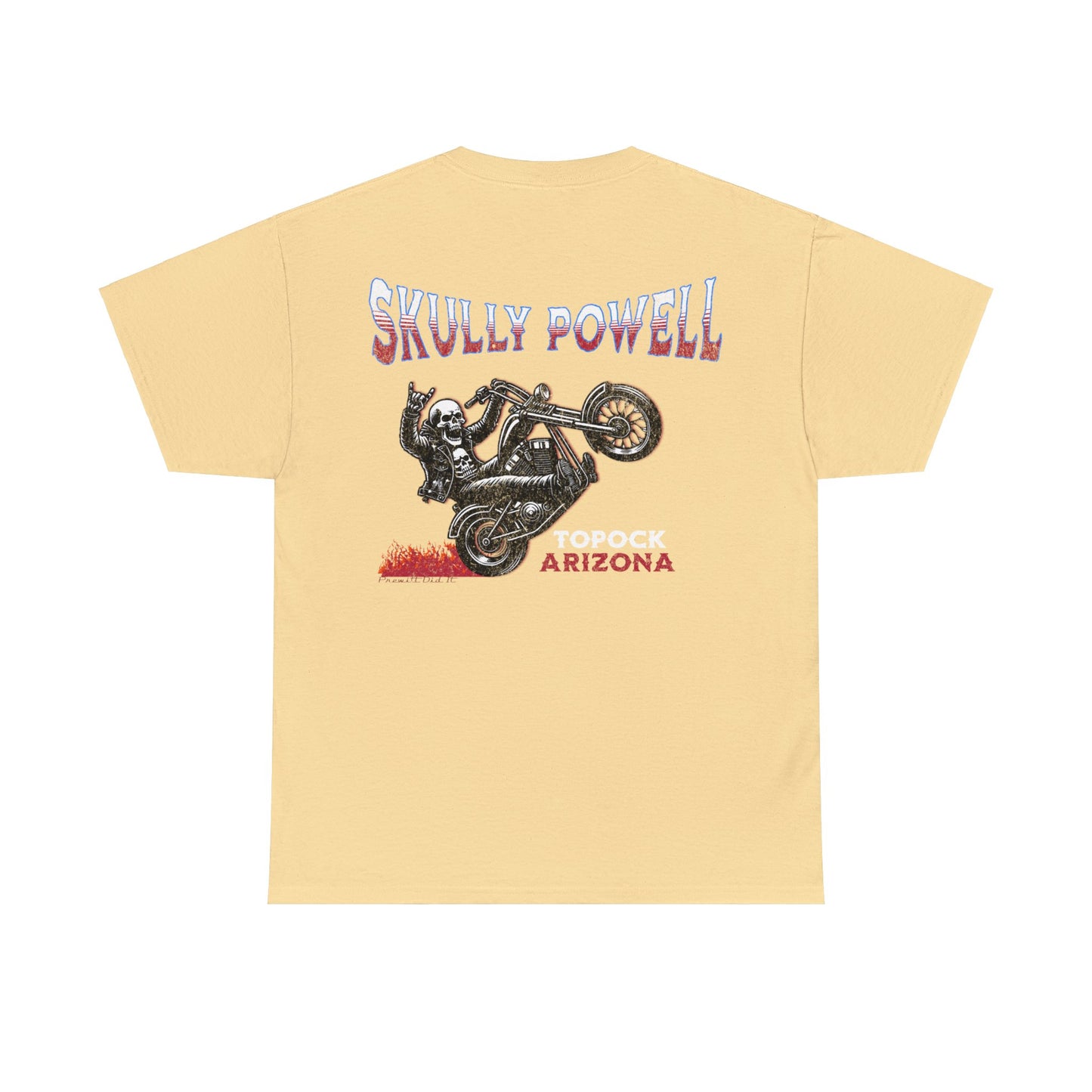 SKULLY ON BACK Unisex Heavy Cotton Tee