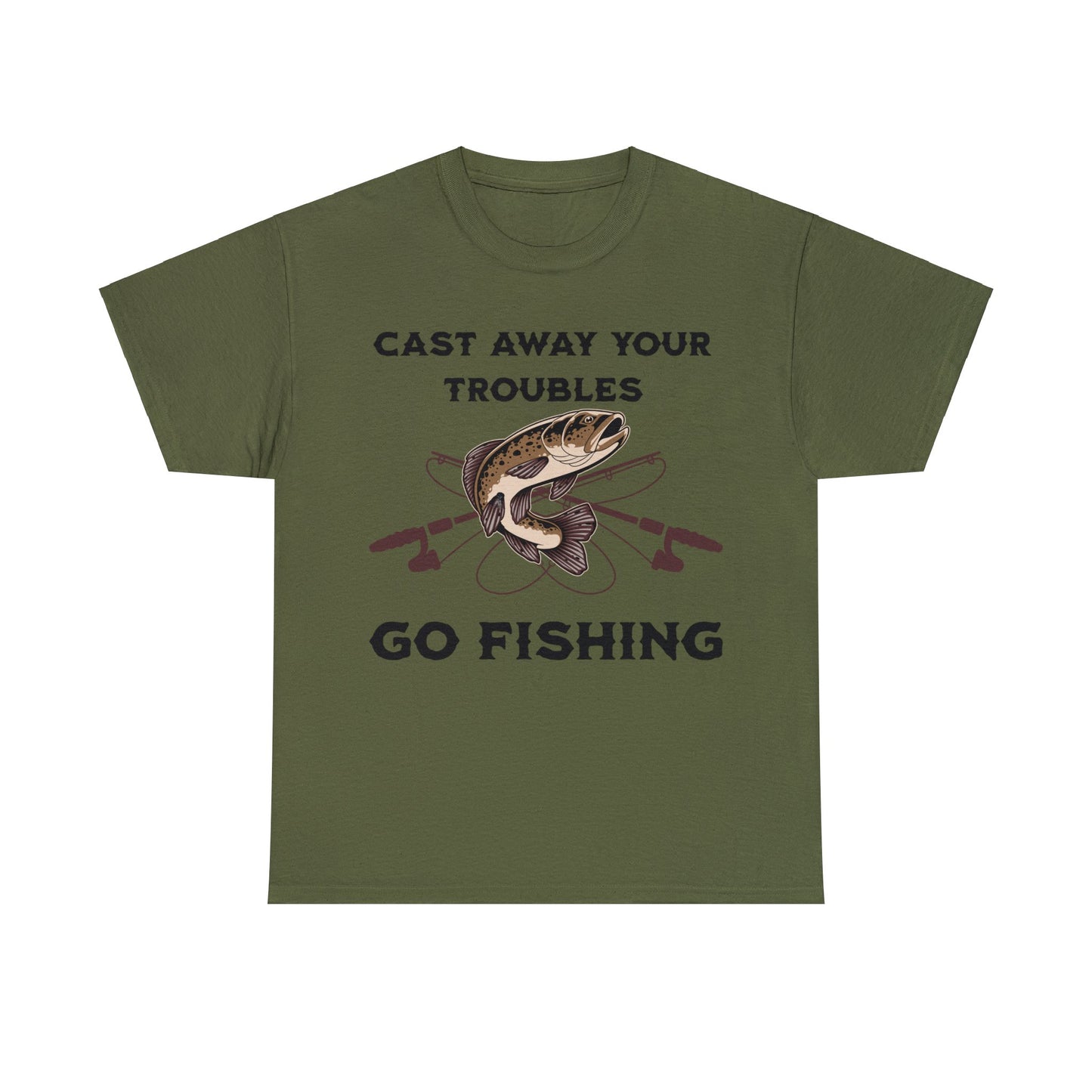 FISHING 3 Unisex Heavy Cotton Tee