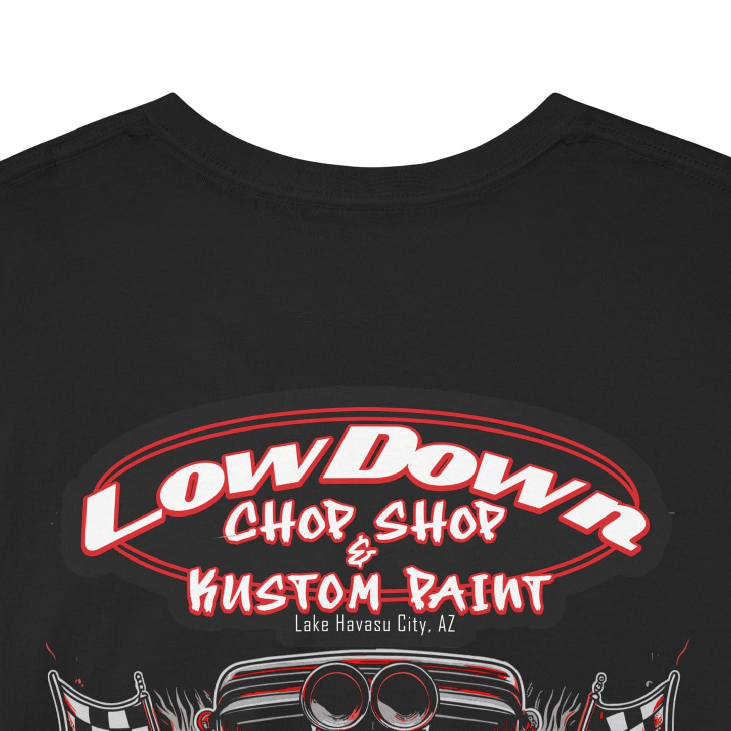 Vintage Low Down Chop Shop with phone number Heavy Cotton Tee