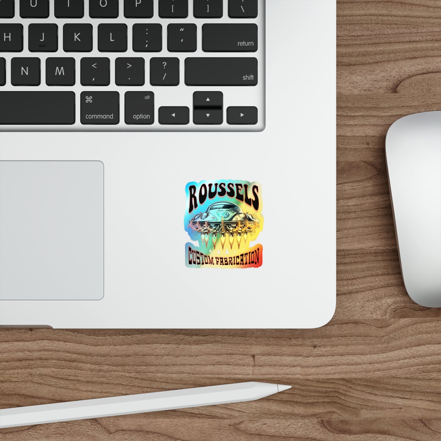 ROUSSEL'S Holographic Die-cut Stickers