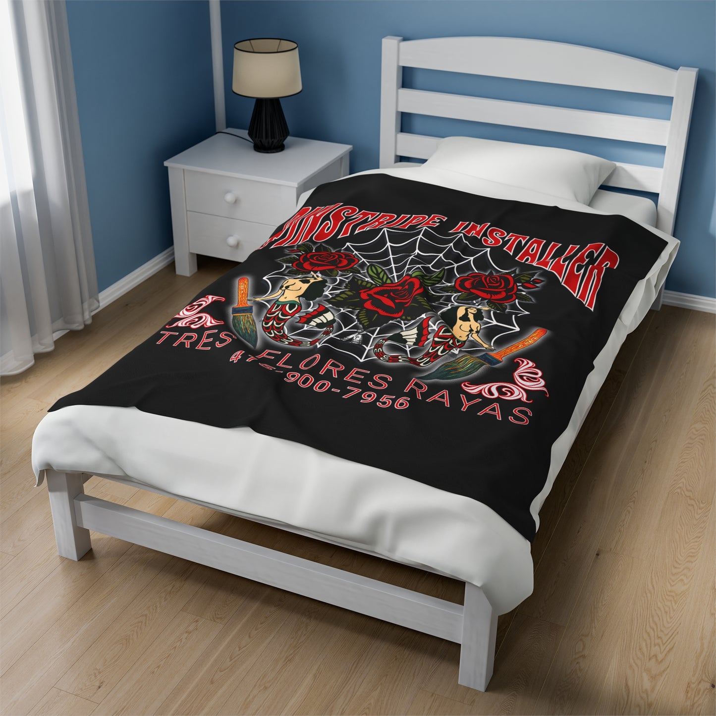 PINSTRIPER Velveteen Plush Blanket