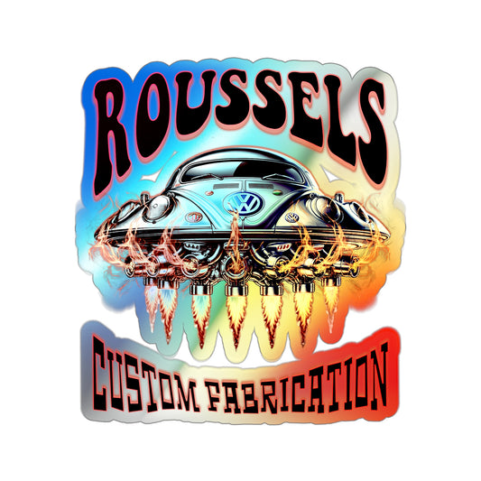 ROUSSEL'S Holographic Die-cut Stickers