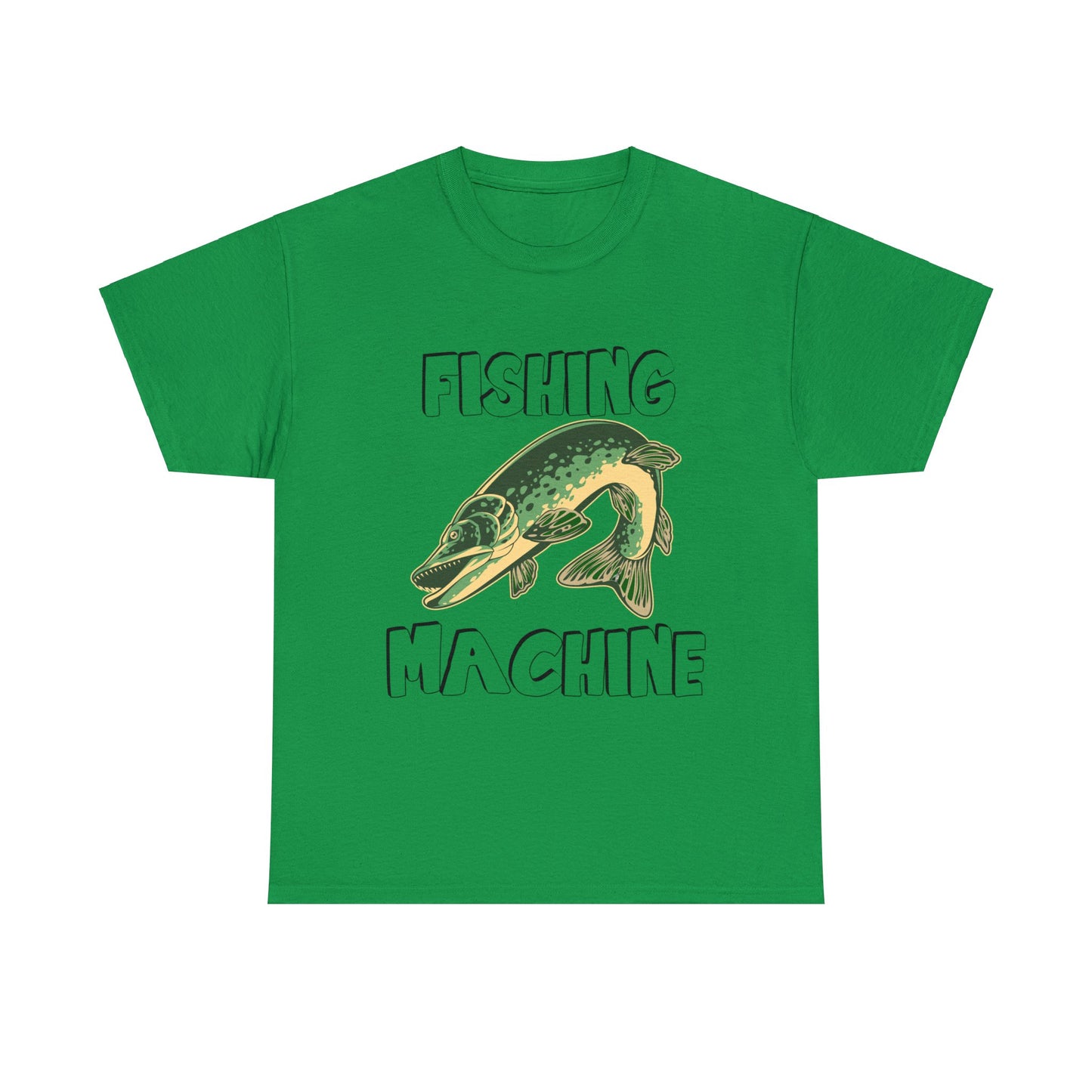 FISHING ON FRONT 5 Unisex Heavy Cotton Tee