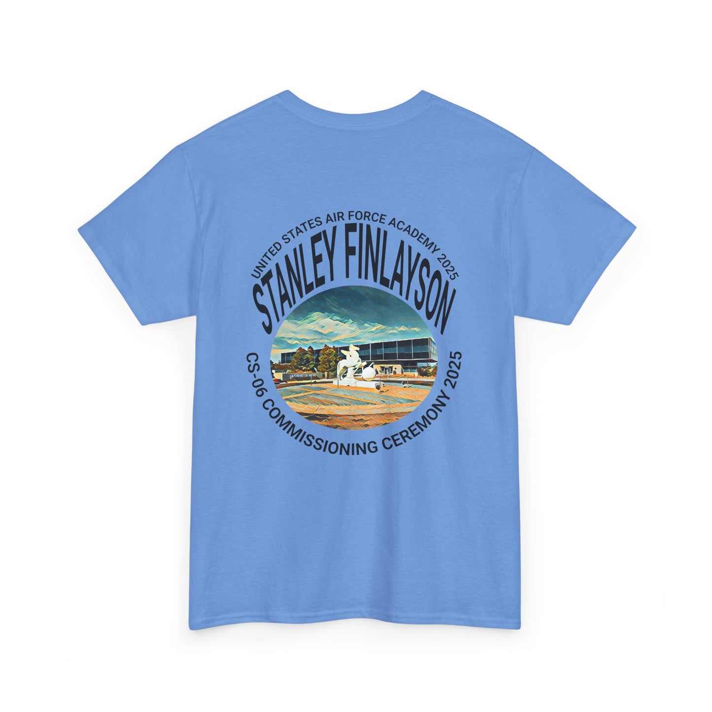 AIR FORCE Commemorative Military T-Shirt for Air Force Graduation - Personalized Heavy Cotton Tee