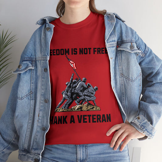 RED SHIRT FRIDAY ON FRONT 5 Unisex Heavy Cotton Tee