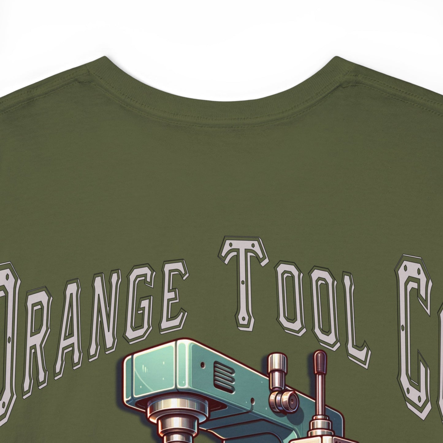 ORANGE TOOL ON BACK Unisex Heavy Cotton Tee
