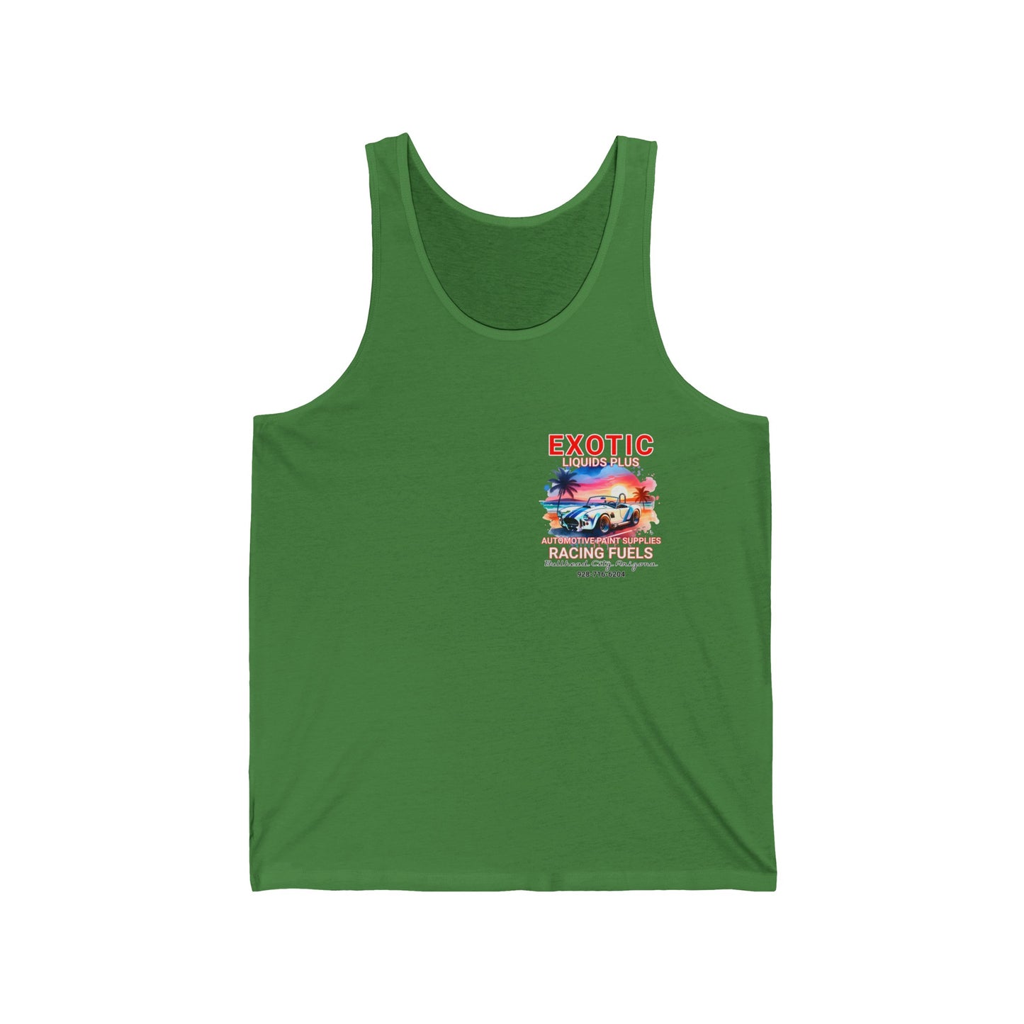EXOTIC TANK FRONT AND BACK Unisex Jersey Tank