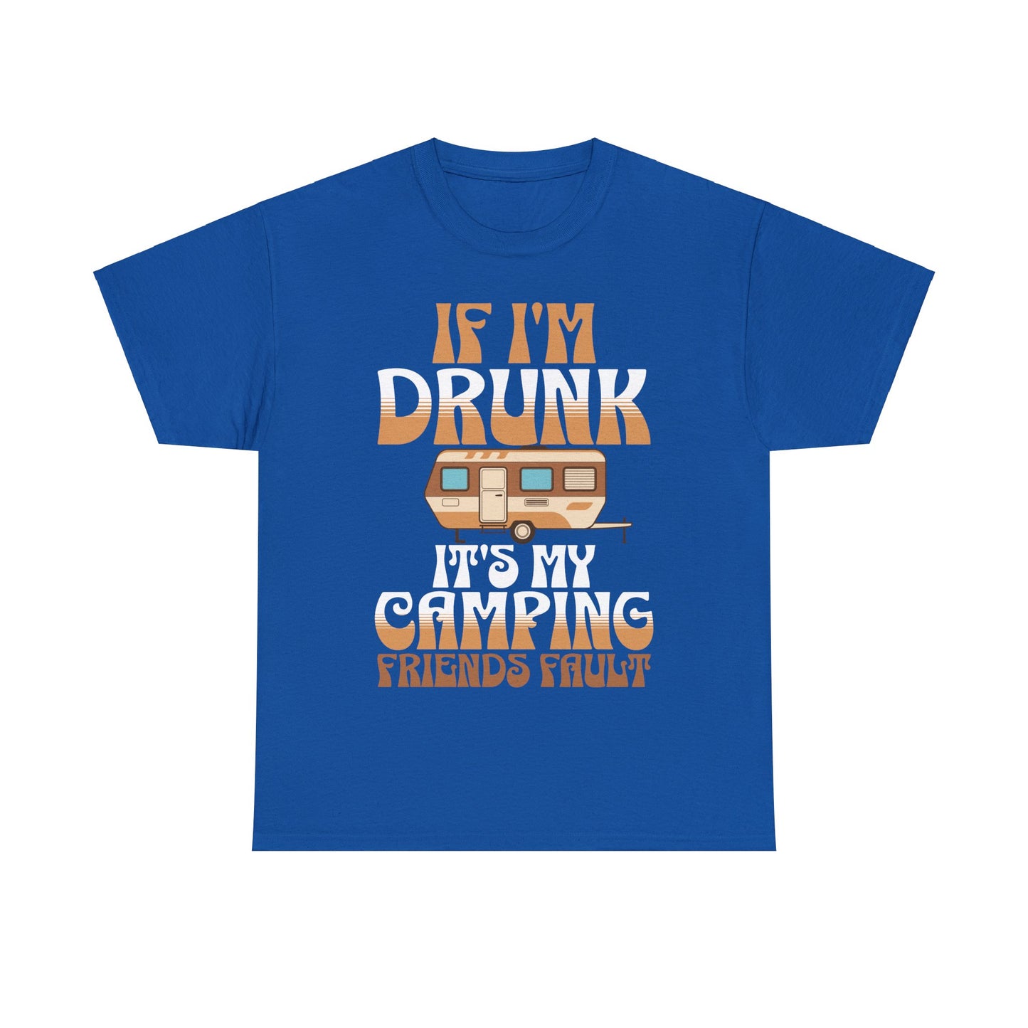CAMPING ON FRONT  Unisex Heavy Cotton Tee