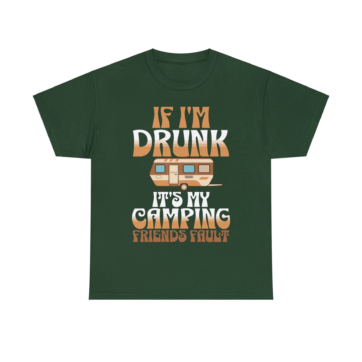 CAMPING ON FRONT  Unisex Heavy Cotton Tee