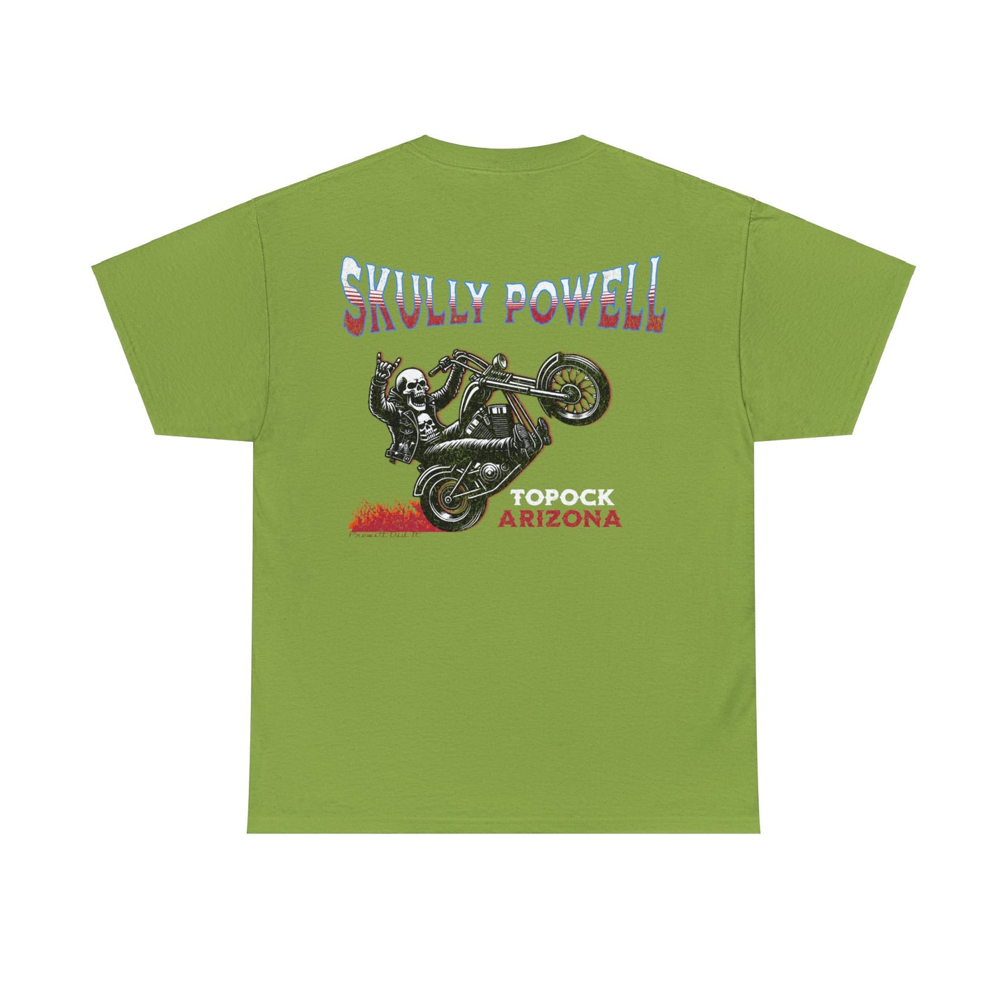 SKULLY ON BACK Unisex Heavy Cotton Tee