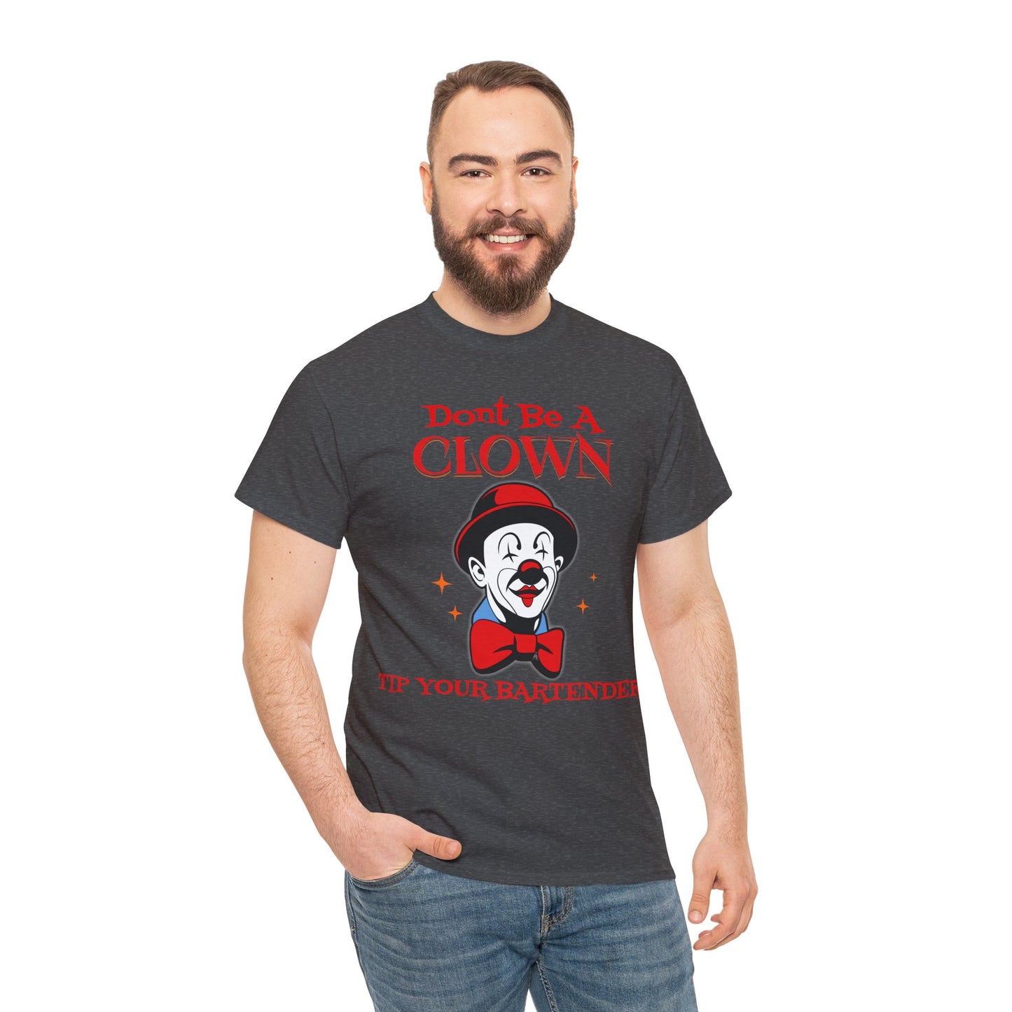 BARTENDER ON FRONT  Unisex Heavy Cotton Tee