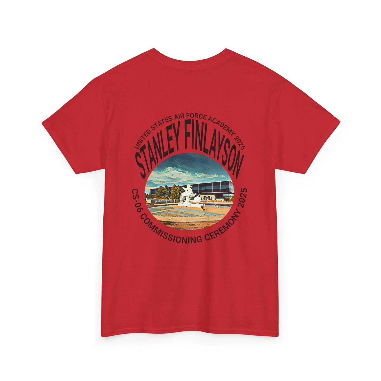AIR FORCE Commemorative Military T-Shirt for Air Force Graduation - Personalized Heavy Cotton Tee