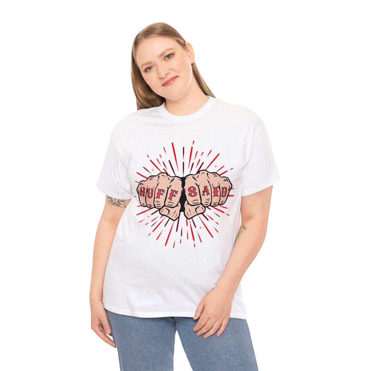 NUFF SAID Unisex Heavy Cotton Tee