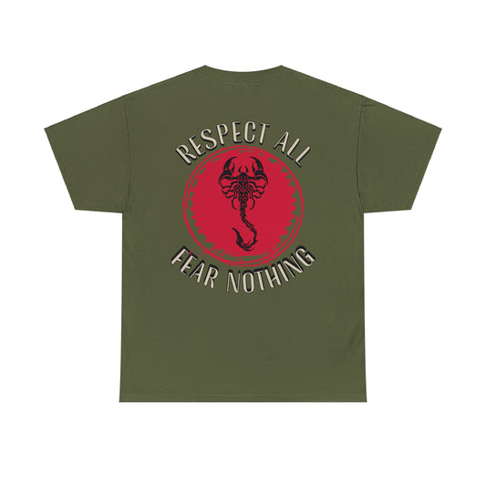 RESPECT ON BACK Unisex Heavy Cotton Tee