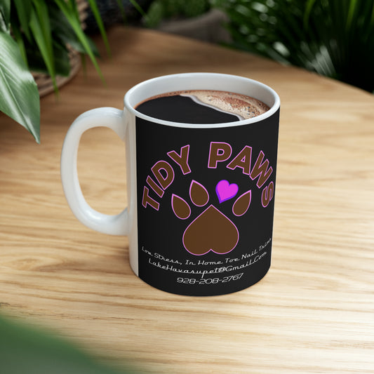 TIDY PAWS Ceramic Mug, 11oz
