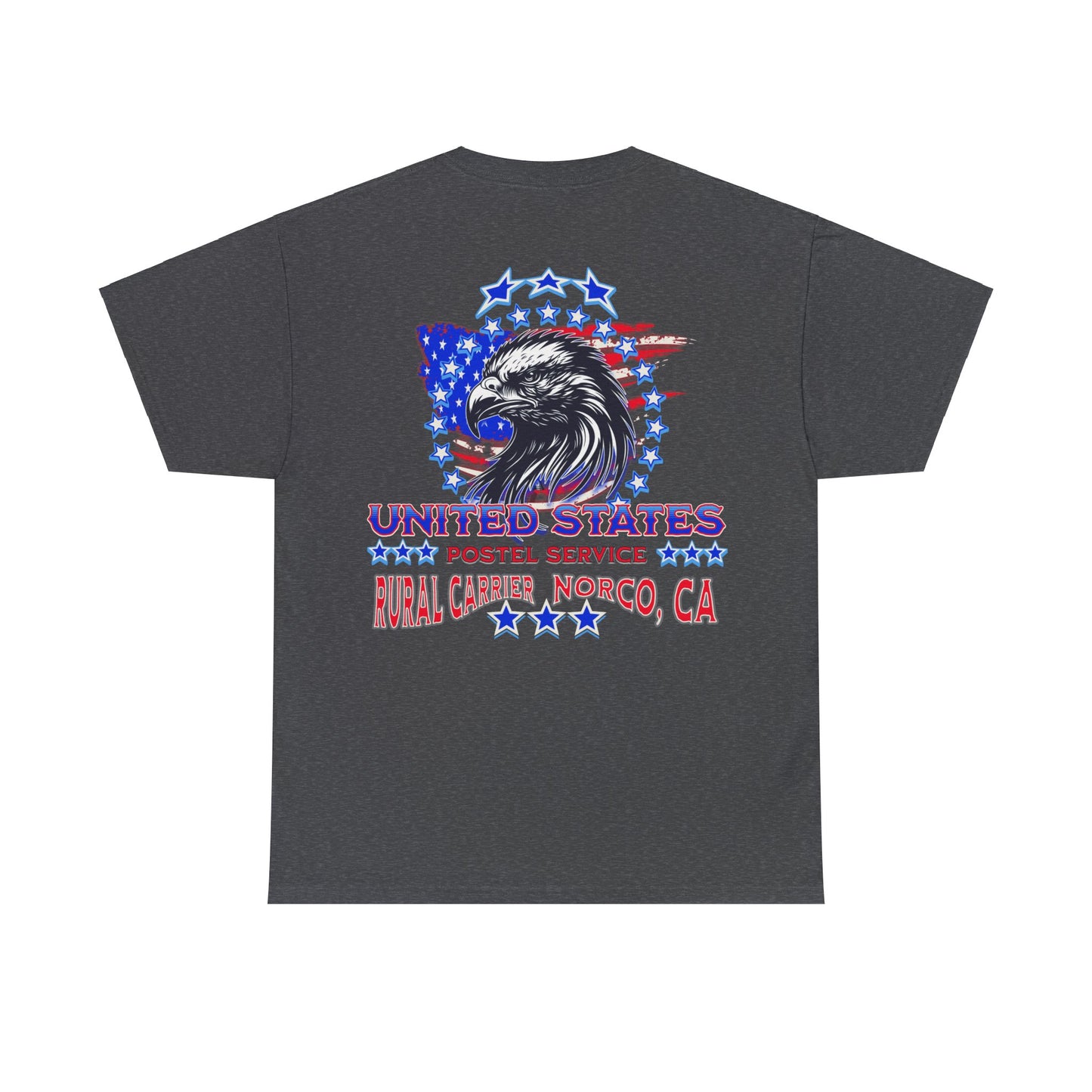 POSTAL CARRIER ON BACK Unisex Heavy Cotton Tee