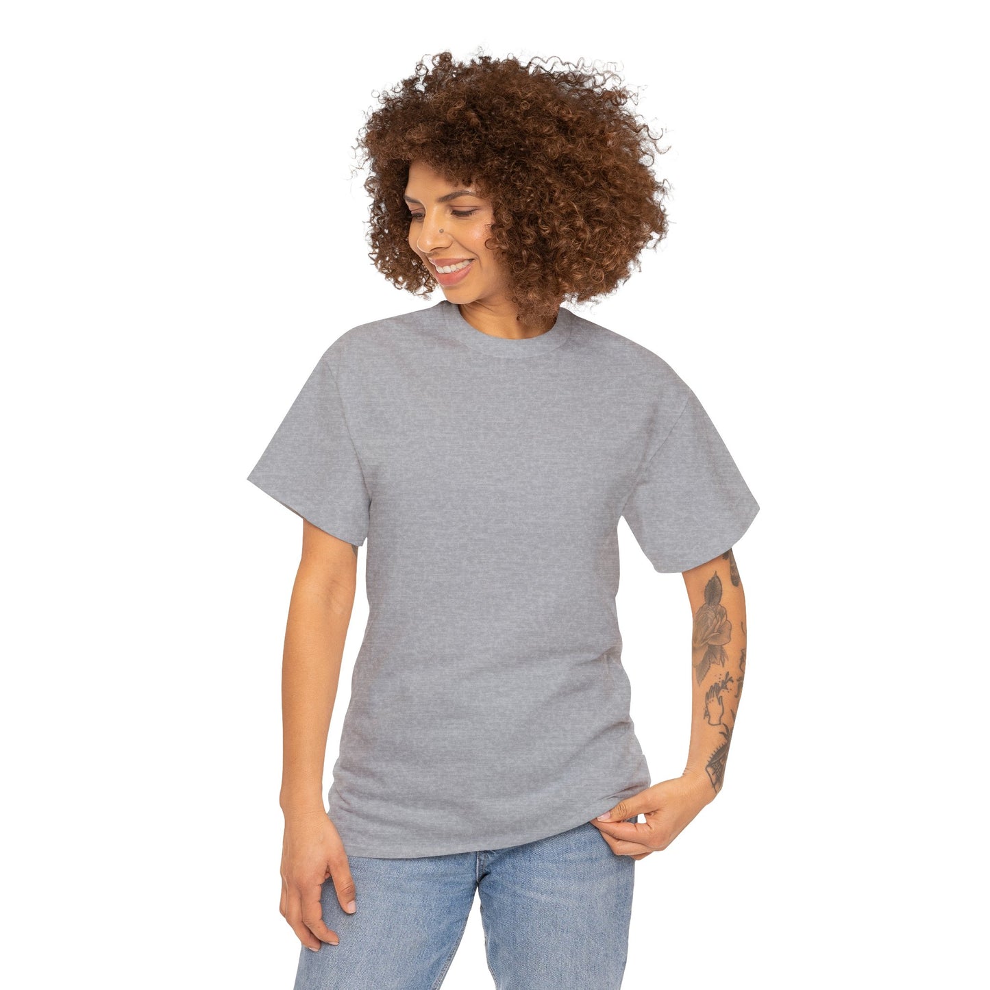 FISHING ON BACK Unisex Heavy Cotton Tee