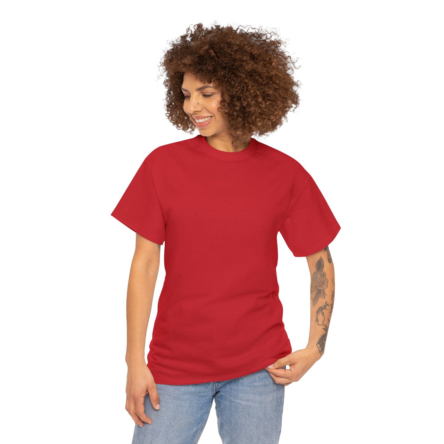 FISHING ON BACK Unisex Heavy Cotton Tee