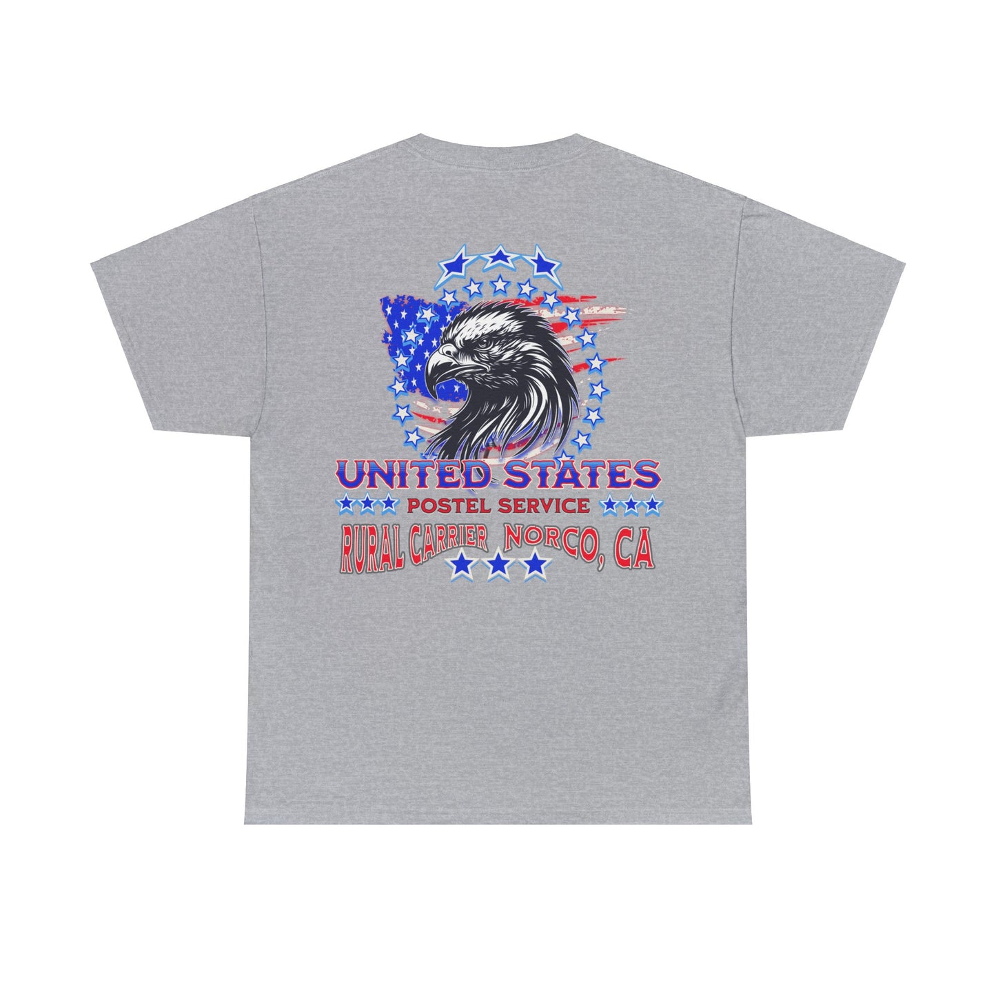POSTAL CARRIER ON BACK Unisex Heavy Cotton Tee