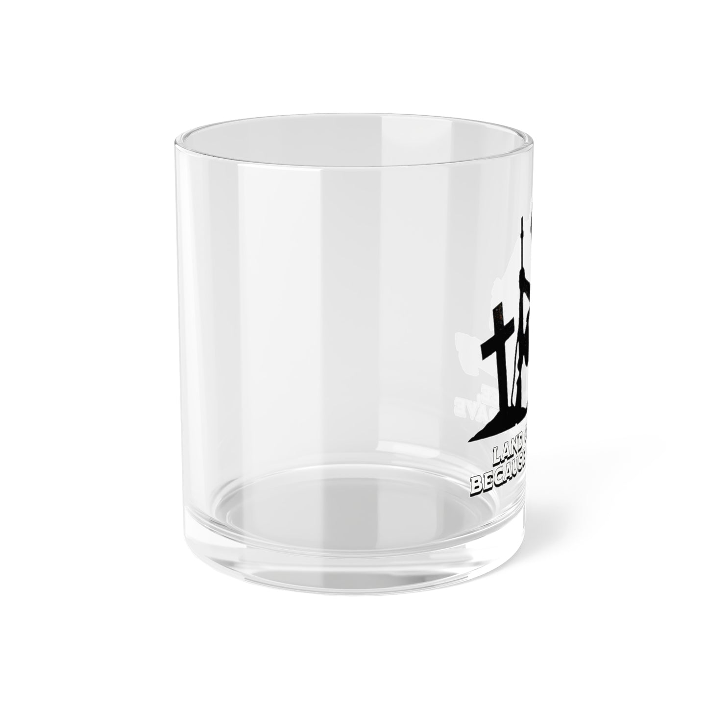 LAND OF THE FREE Bar Glass