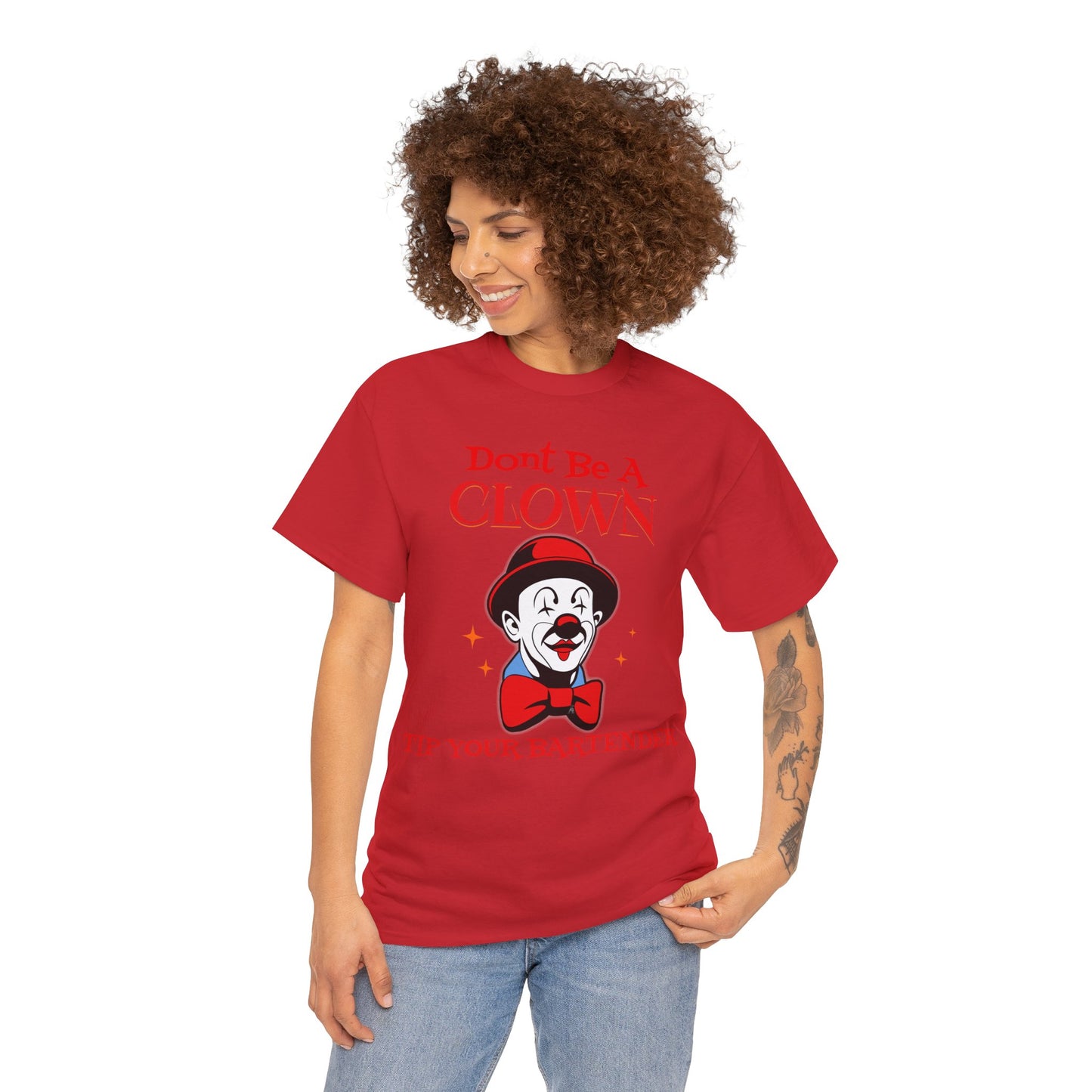 BARTENDER ON FRONT  Unisex Heavy Cotton Tee