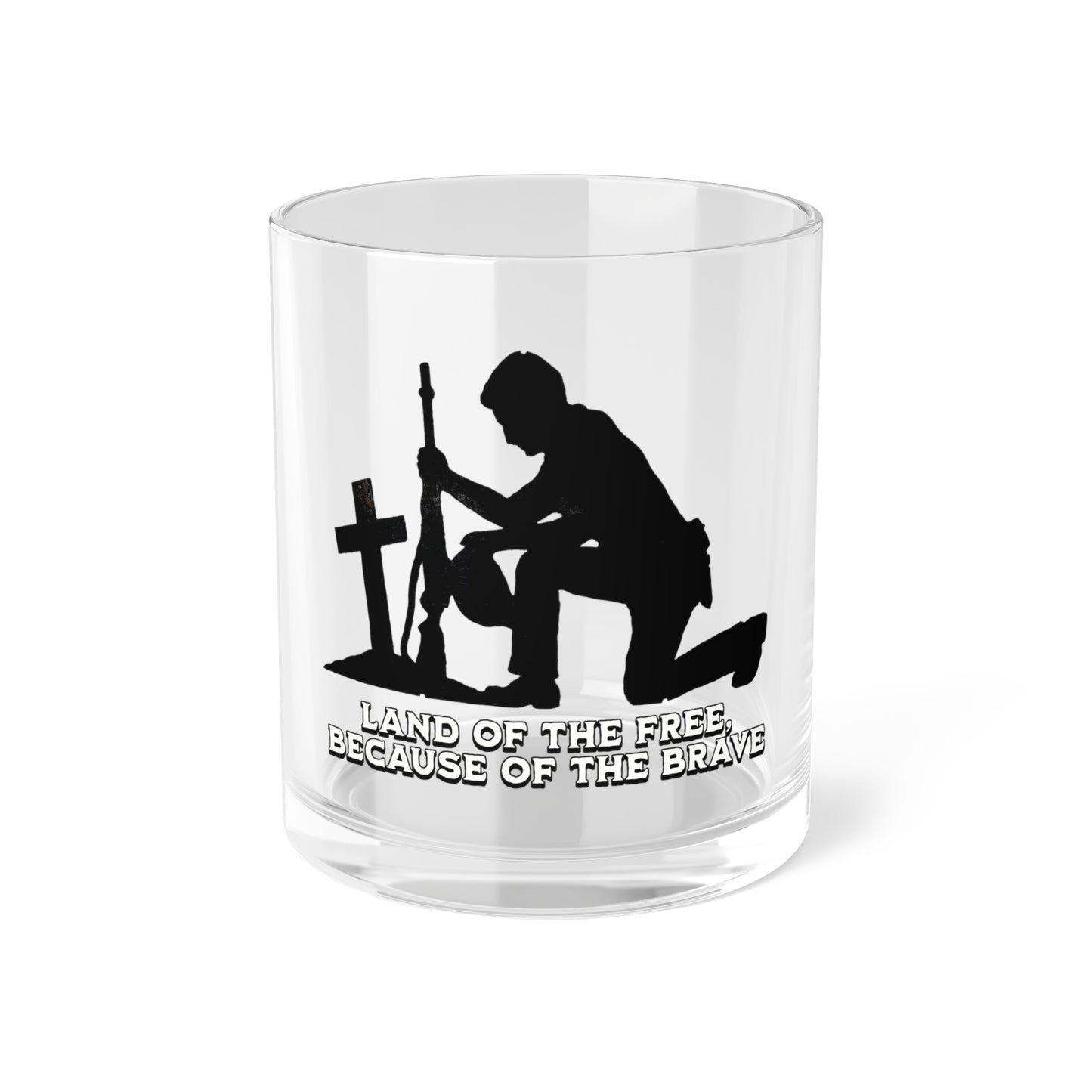 LAND OF THE FREE Bar Glass