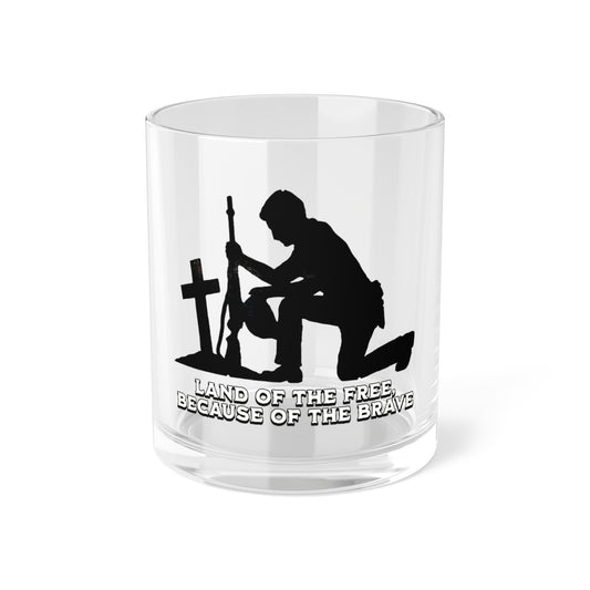 LAND OF THE FREE Bar Glass