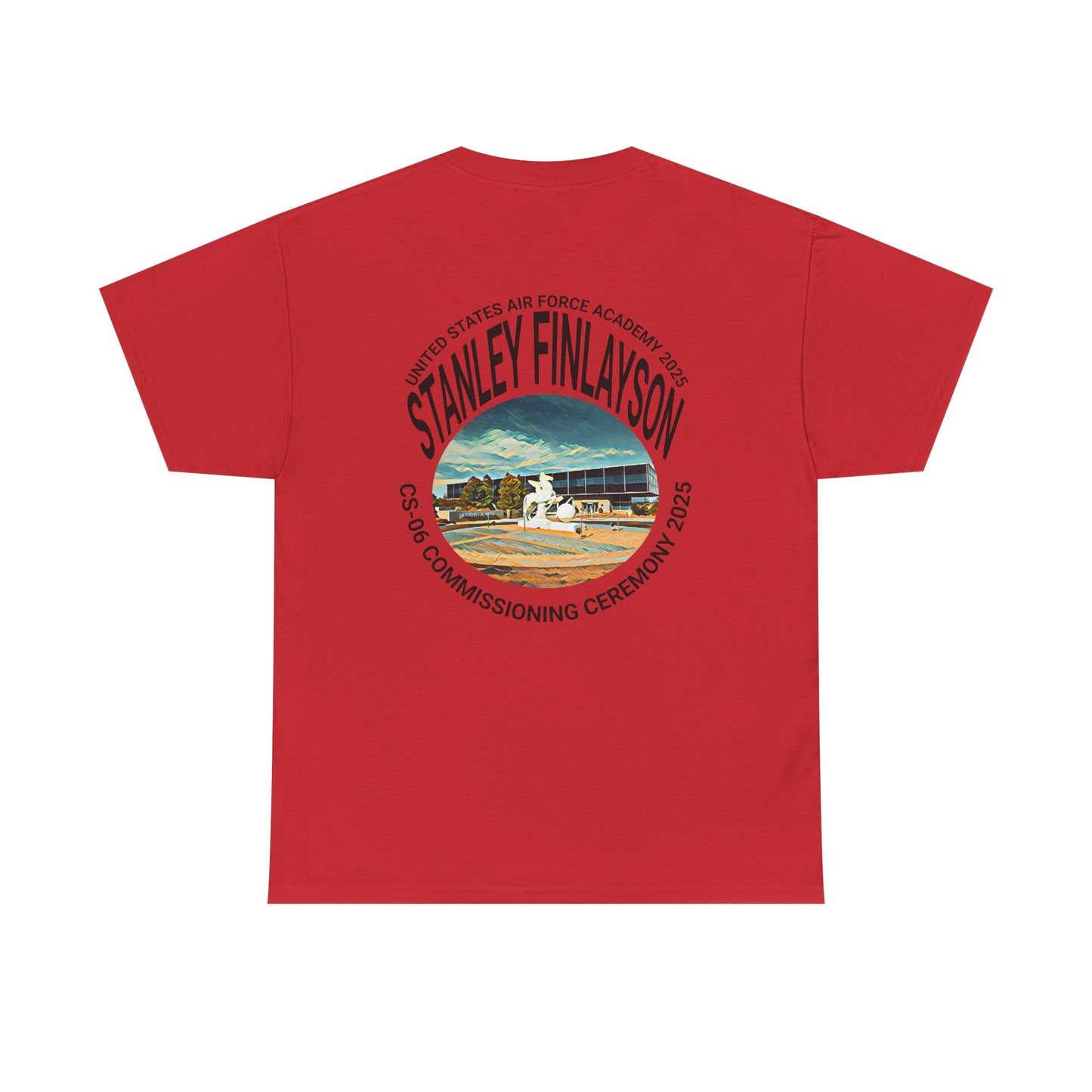AIR FORCE Commemorative Military T-Shirt for Air Force Graduation - Personalized Heavy Cotton Tee