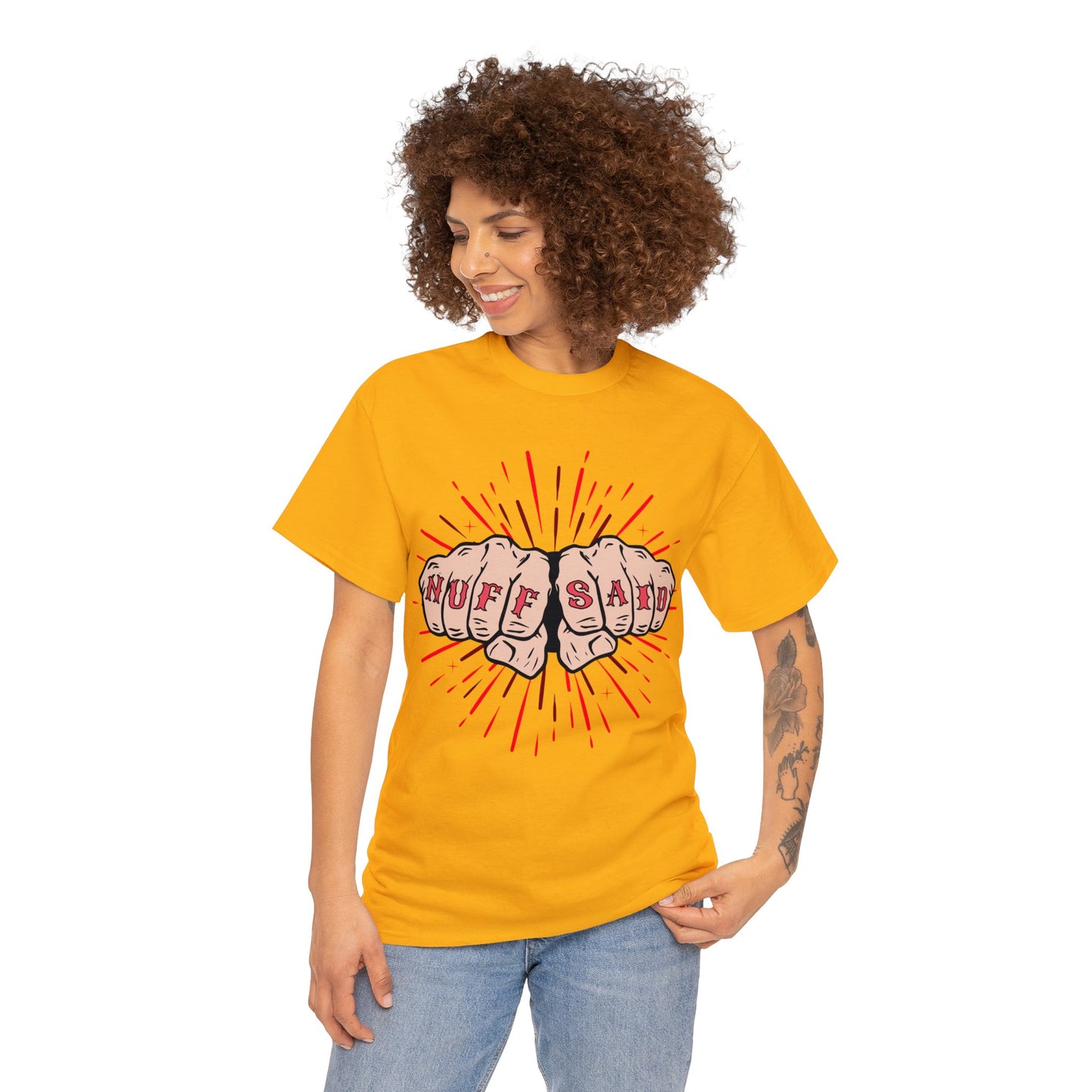 NUFF SAID Unisex Heavy Cotton Tee